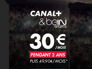 [Promo] Les chaînes Canal + & beIN Sports à 30€/mois pendant deux ans !