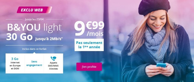 30 Go à 10€ à vie : Bouygues relance son forfait mobile light
