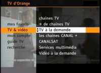 La TV à la demande d'Orange