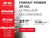 SFR : Power 20 Go avec extra BeIN Sports