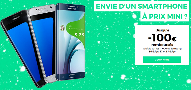 100€ de réduction sur le Samsung Galaxy S7 et S7 Edge