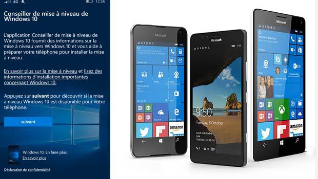 Selon les smartphones Lumia, Windows 10 n'aura pas exactement les mêmes fonctionnalités
