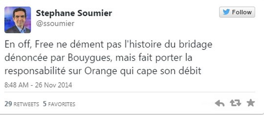 Tweet de Stéphane Soumier