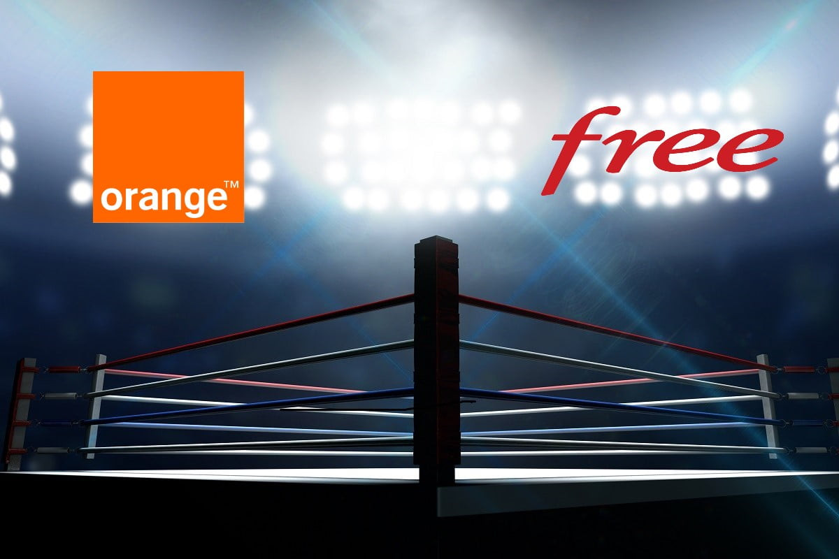 Ring de boxe match Série Free 110 Go contre 80 Go d'Orange