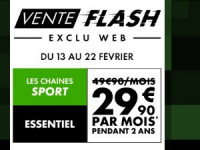 Canal+ Essentiel Sport en promo jusqu'au 22 février