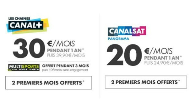 Les offres Canal+ et CanalSat