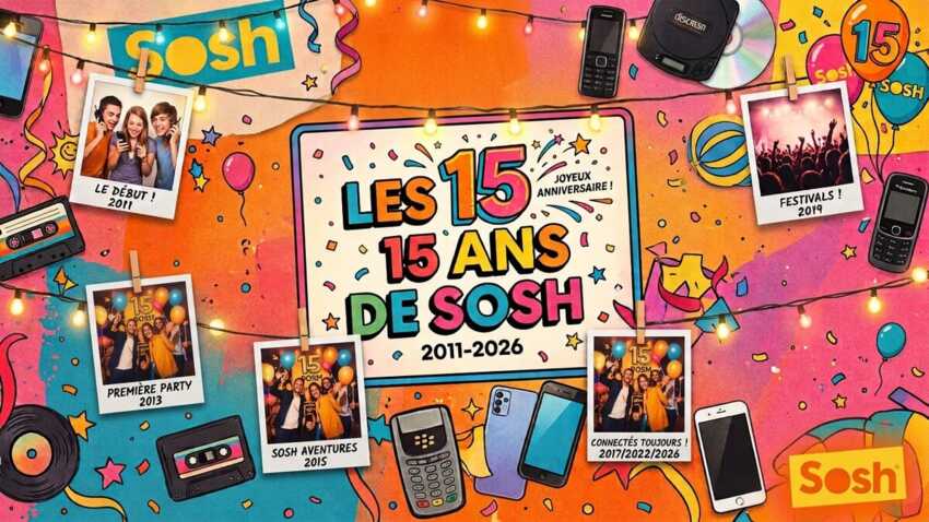 Les 15 ans de Sosh en mode POP !
