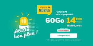 La Poste baisse le prix de son forfait mobile 60 Go