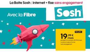 Offre fibre Sosh : comme la fibre Orange, mais en moins cher