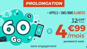 Soldes Cdiscount : le forfait mobile 60 Go à 5 €/mois joue les prolongations