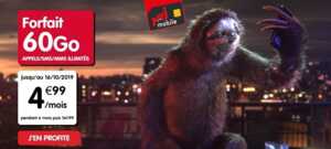Forfait pas cher : avec 60 Go à 5€/mois, le bon plan du jour est chez NRJ Mobile
