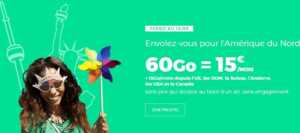 Forfait RED : retour de l'abonnement 60 Go spécial voyage à 15€/mois
