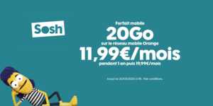 Soldes : - 40% sur les forfaits mobiles de Sosh