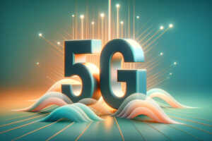 Logo 5G bicolore pour 3 forfaits mobile pas chers