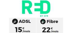 Box Internet : ADSL à 15€/mois, ou Fibre 1 Gb/s à 22€, les bons plans RED d'octobre