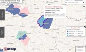 Fibre optique en zone rurale : les communes les plus gâtées au 4e trimestre 2017