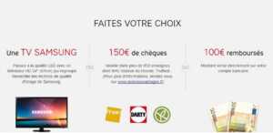 SFR : pour un abonnement Internet Power, une TV Samsung offerte ou jusqu'à 150 € de bonus !