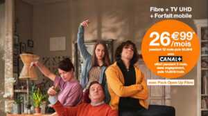 Fibre Orange : Internet + mobile dès 27 euros/mois avec Canal gratuit trois mois