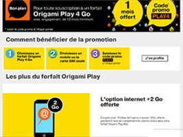 Orange Origami Play 4Go avec 1 mois offert et promos sur la boutique numérique de Noël d'Orange
