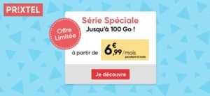 Forfait pas cher : Prixtel lance une série spéciale dès 6,99€/mois et jusqu’à 100 Go