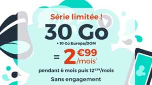 Forfait pas cher : 30 Go pour 3 euros par mois chez Cdiscount, qui dit mieux ?