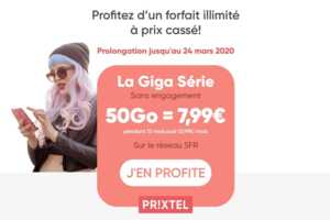 Forfait mobile : la vente privée Prixtel prolongée jusqu'au 24 mars