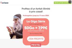 La vente privée Prixtel prolongée jusqu'au 17 mars inclus
