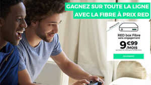 Box RED Fibre : 100 Mbit/s à seulement 9,99 euros par mois sans engagement