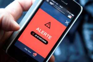 Une alerte FR sur un téléphone