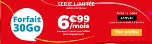 Forfait pas cher : Auchan Télécom étrenne 2019 avec une offre 30Go à 7€/mois