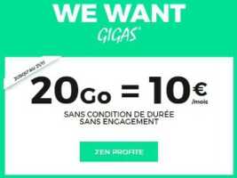 RED : un forfait 20 Go à 10€ et deux semaines pour en profiter !