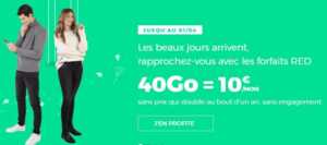 Forfait en promo : 10 euros tout rond pour 40 Go, le bon plan mobile de RED by SFR