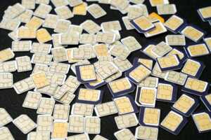 une carte SIM