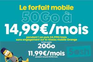 Sosh : les forfaits 20 Go et 50 Go en promo valent-ils le coup ?