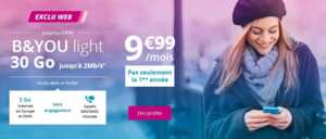 30 Go à 10€ à vie : Bouygues relance son forfait mobile light