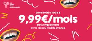 Forfait sans engagement Sosh : retour de la série limitée 40Go !