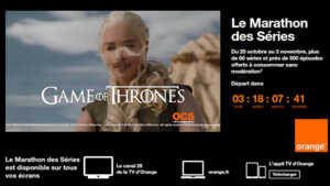Saison 2 du Marathon Des Séries, du 25 octobre, pour les abonnés Orange TV et Sosh Mobile + Livebox