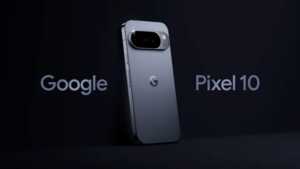Google Pixel 10 sur fond noir, à bon prix avec un forfait mobile de 200 Go chez Bouygues Telecom