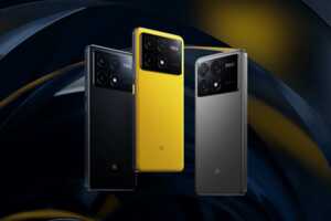 Logo 5G et ville sur fond noir, car Xiaomi Pocco X6 compatible, et pas cher chez Rakuten