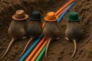 Certains habitants de Caen n'avaient plus la fibre à cause des rats.