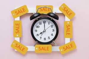 Réveil matin symbolise coupon de réduction de Rakuten valable seulement aujourd'hui