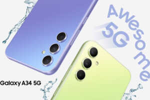 2 Samsung Galaxy A34 5G jaune et violet, à moitié prix sur Amazon