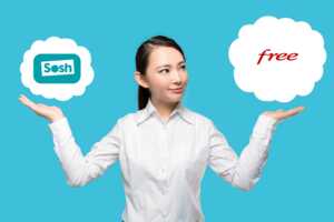 Femme hésite entre Série Free 140Go et Sosh 130 Go