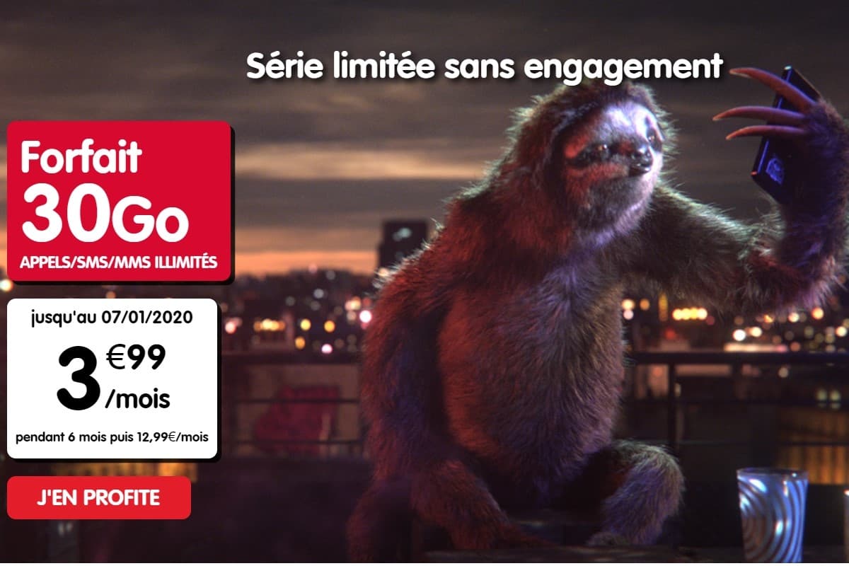 Forfait mobile : 30 Go à moins de 4€ avec NRJ Mobile