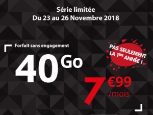 Black Friday : le forfait Auchan Telecom 40 Go à 7,99€