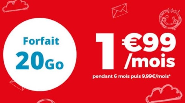 Forfait pas cher : 1,99 €/mois pour 20 Go, la promo choc d'Auchan Telecom
