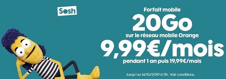 20 Go ou 50 Go : quel forfait en promo choisir chez Sosh ?