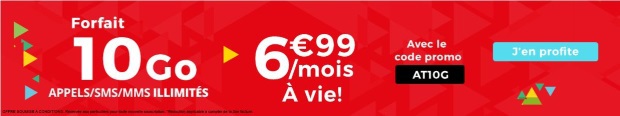 Forfait mobile : 10 Go pour 6,99€/mois à vie, la 4G à petit prix chez Auchan Telecom