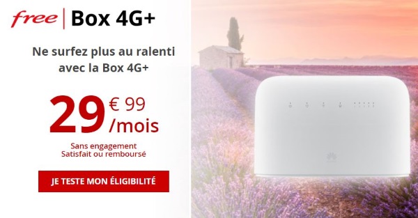Box 4G Free : prix, débit, data, éligibilité, tout savoir sur l'offre 4G fixe de Free