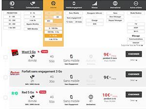Sosh versus B&You versus RED : les forfaits sans engagement illimités 5Go de la rentrée